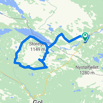 Tisleia - Golsfjellplatået rundt - Tisleia