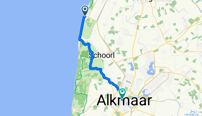 Zuiderhazedwarsdijk, Petten nach Paardenmarkt, Alkmaar