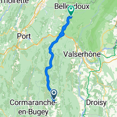 Route des Lésines, Haut Valromey à Place de Chanta la Vieille, Giron