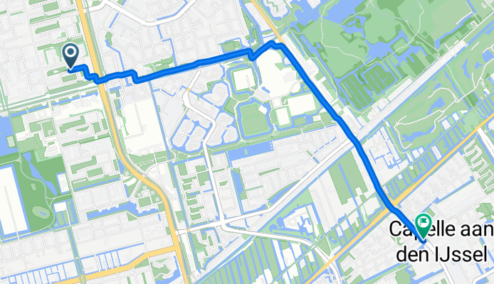Berlagestraat, Rotterdam naar Rivierweg, Capelle aan den IJssel