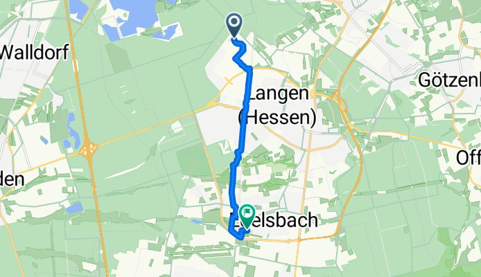 Am DFS-Campus, Langen to Thüringer Straße, Egelsbach