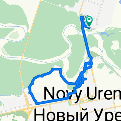Микрорайон Дружба, Новый Уренгой до Микрорайон Дружба, Новый Уренгой