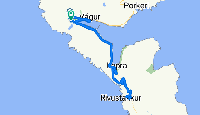 Gjógvarávegur to Gjógvarávegur