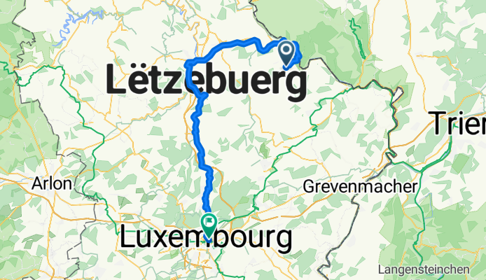 Route de Dillingen to Rue du Fort Olisy