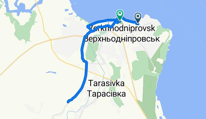 Приморський провулок, Verkhnodniprovsk to Fedorivskoho Street, Verkhnodniprovsk