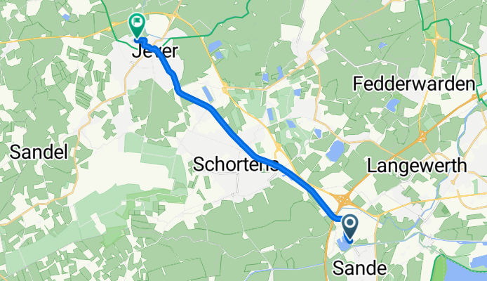 Alt-Marienhausen, Sande nach Dr-Fritz-Blume-Weg, Jever