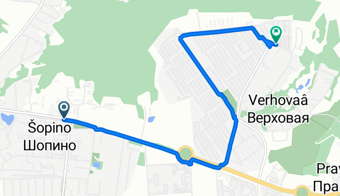 Центральная улица, Шопино до Ленинский Округ, Калуга