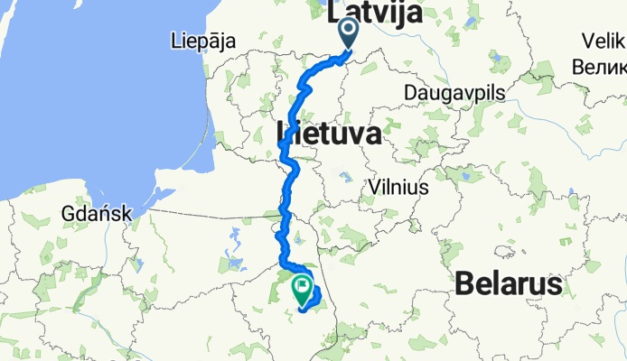 Pionieru iela to Droga Wojew贸dzka 17/11