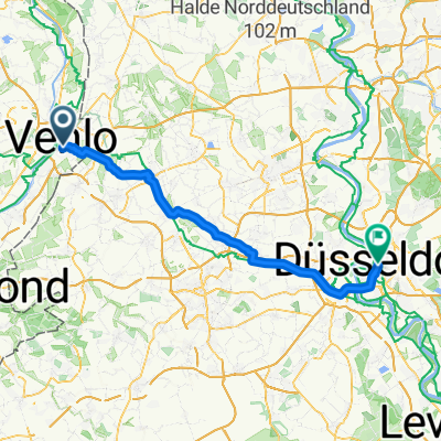 Stationsplein, Venlo naar Marktplatz, Düsseldorf