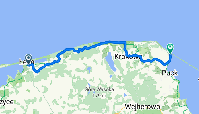 V B Łeba - Krokowa - Władyslawowo 78 km ( 6 godz.)