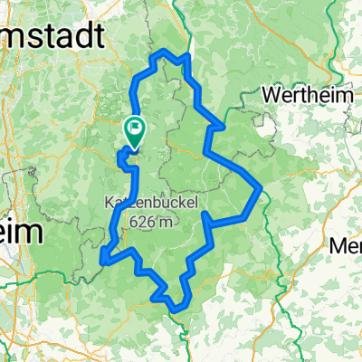 3-Länder-Radweg-Odenwald, an Main und Neckar