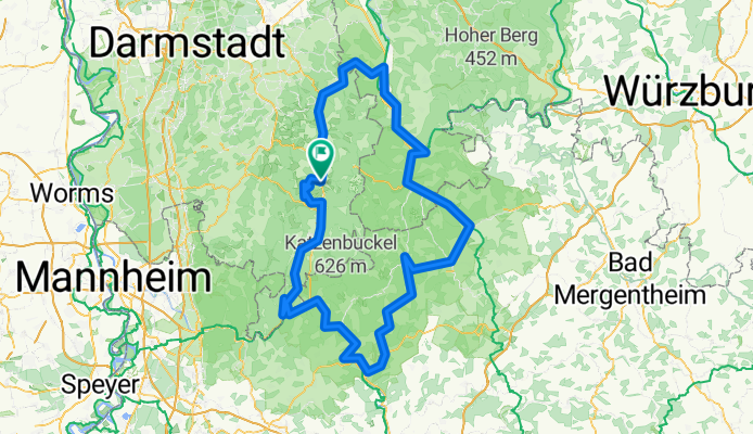 3-Länder-Radweg-Odenwald, an Main und Neckar
