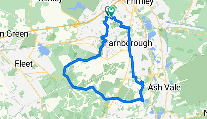 Caswell Close, Farnborough to Caswell Close, Farnborough