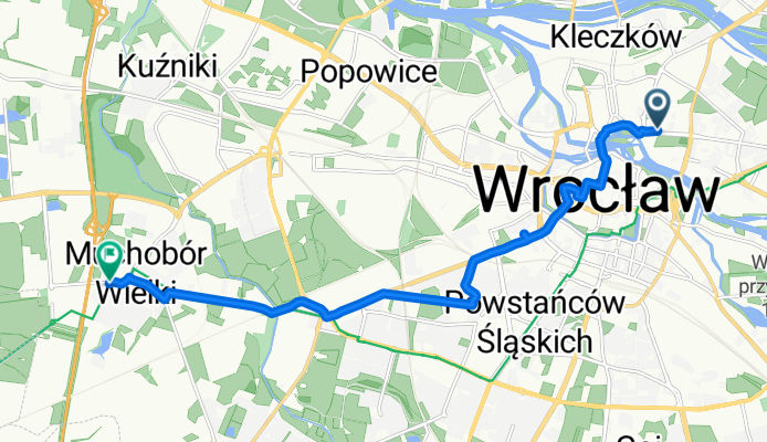 Henryka Sienkiewicza, Wroclaw to Żwirki i Wigury, Wroclaw