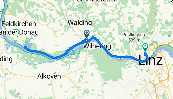 Per Donaubus nach Feldkirchen u mit d Rad zurück