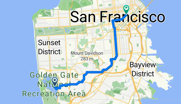 Lakeshore, San Francisco to Turk St, San Francisco