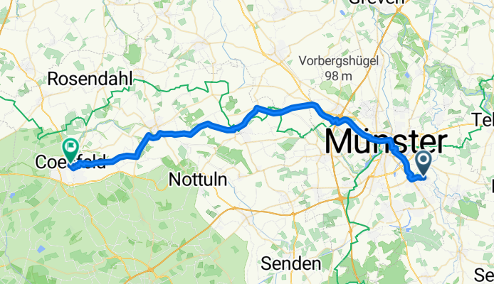 Zwi-Schulmann-Weg, Münster nach Süringstraße, Coesfeld