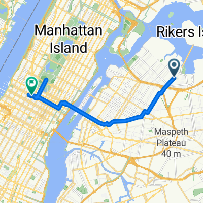 Hazen St, New York nach W 53rd St, New York