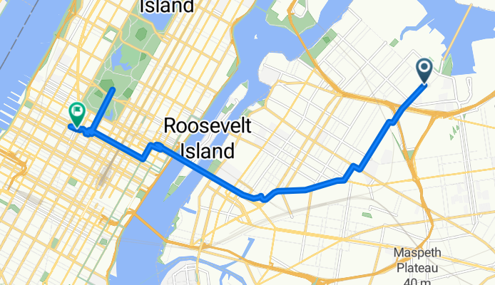 Hazen St, New York nach W 53rd St, New York