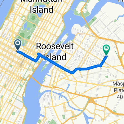 W 53rd St, New York nach 47th St, New York