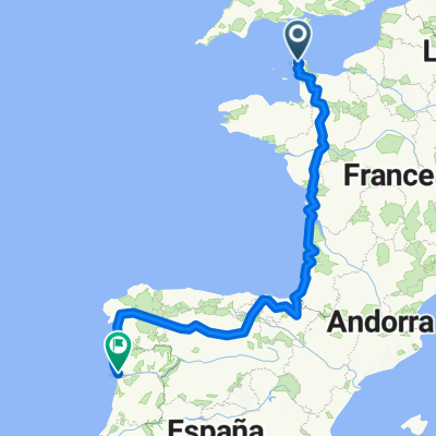 From Cherbourg-en-Cotentin to Porto