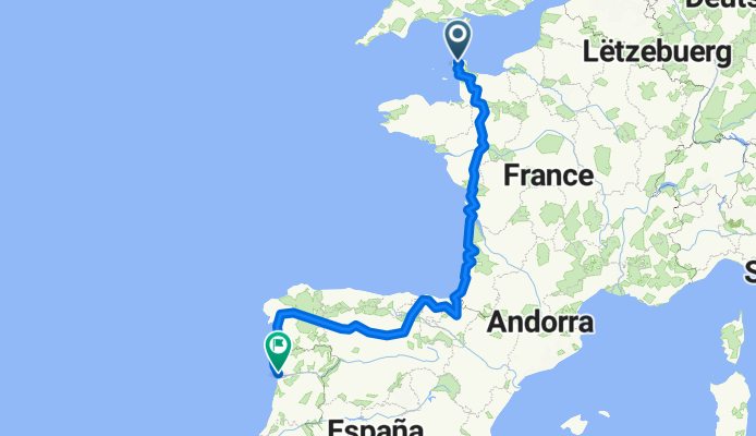 From Cherbourg-en-Cotentin to Porto