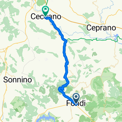 From Fondi to Ceccano