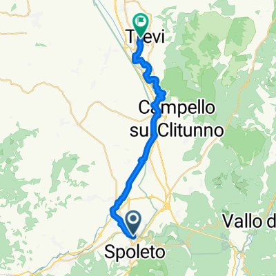 From Spoleto to Campello sul Clitunno + From Campello sul Clitunno to Trevi