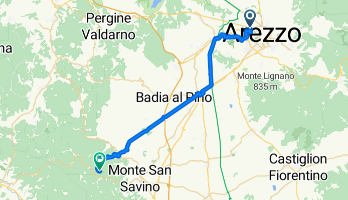From Arezzo to Siena (1/2)