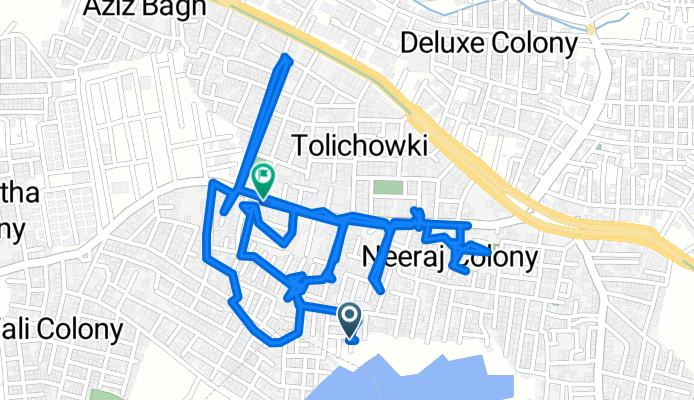 9CW6+9CQ to Aditya Nagar Colony Park
