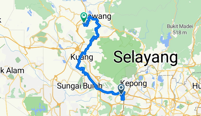 Bandar Sri Damansara to Jalan Bj2