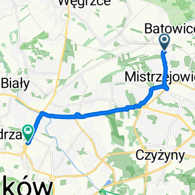 osiedle Piastów do aleja Listopada