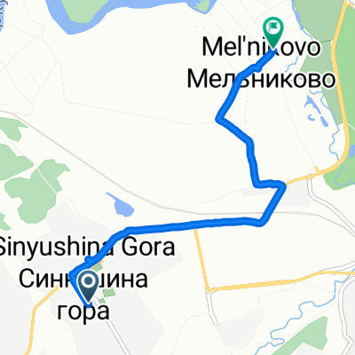 От бульвар Рябикова Валентина корпус до Набережная улица