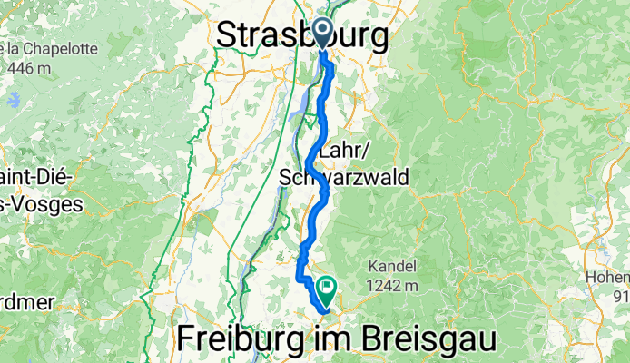 Von Kehl bis Freiburg im Breisgau