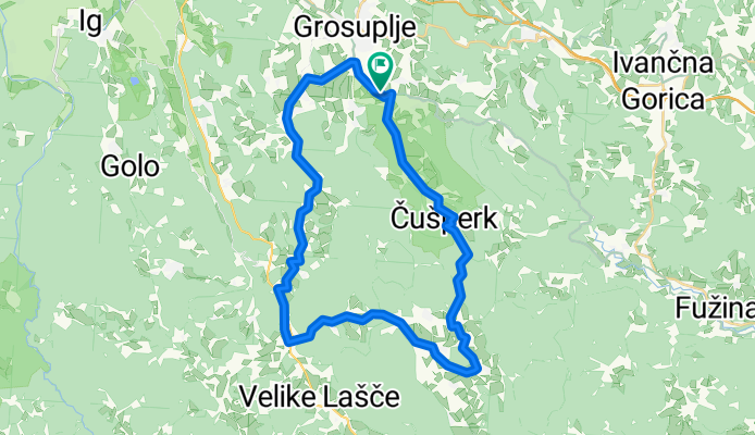 Route in Grosuplje
