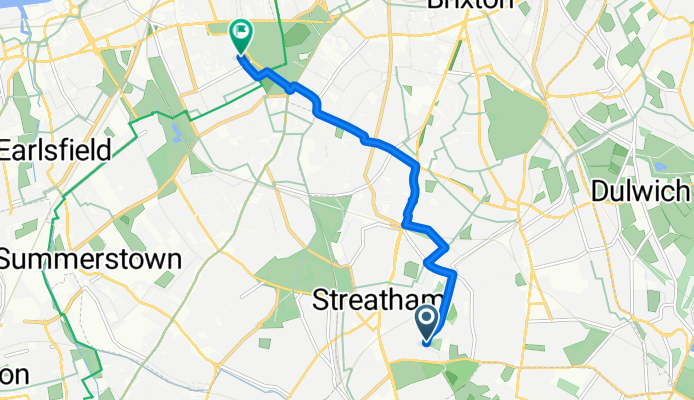 Minehead Road, London to Culmstock Road, London