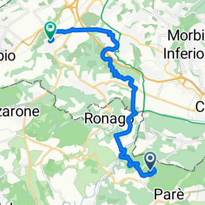 Via Parco Solare, Colverde nach Via Campagnola, Genestrerio
