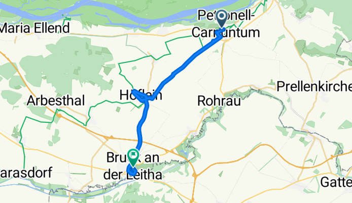 Petronell nach Bruck an der Leitha