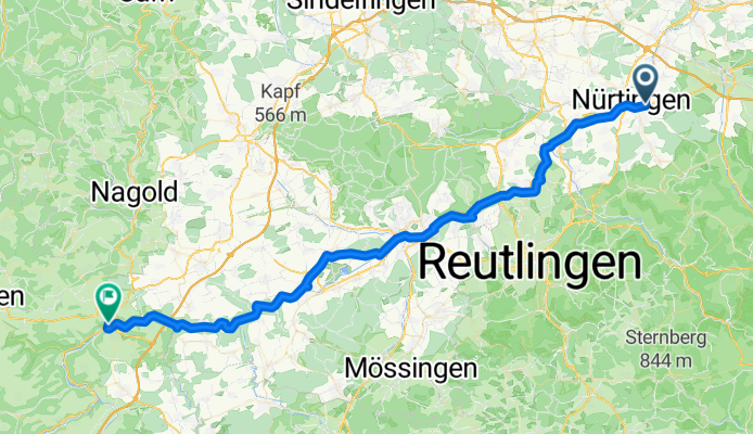 Von Nürtingen bis Horb am Neckar