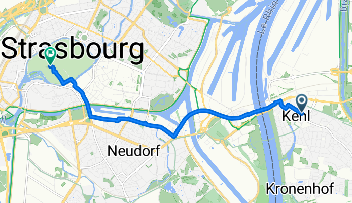 Von Kehl bis Straßburg