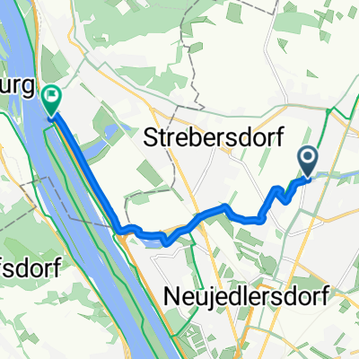 Tulzergasse, Wien nach A22, Langenzersdorf