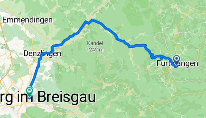 Furtwangen im Schwarzwald - Freiburg im Breisgau