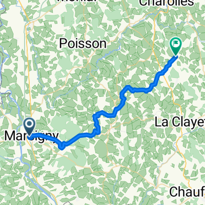 Rue de la Gare, Marcigny to Route de Mans, Dyo