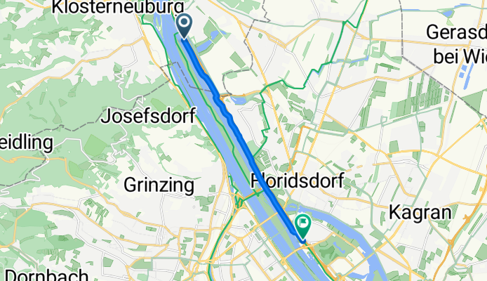 A22, Langenzersdorf nach Brigittenauer Brücke, Wien
