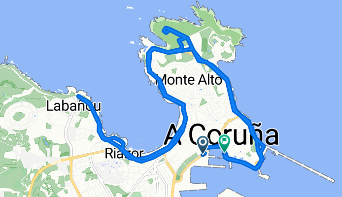 Avenida do Porto da Coruña, A Coruña to Avenida do Porto da Coruña, A Coruña