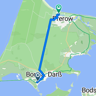Auf dem Ende, Born auf dem Darß nach Villenstraße, Prerow
