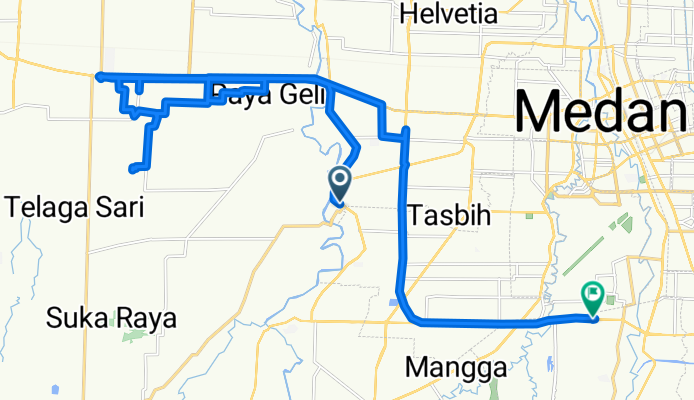 Jalan Bunga Raya to Jalan Jenderal Besar A.H. Nasution No.9