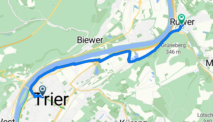 Nordallee, Trier nach Kenner Weg, Trier