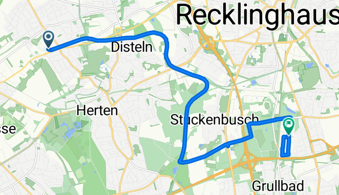 Zur Grubenwehr, Herten nach Tiroler Straße, Recklinghausen