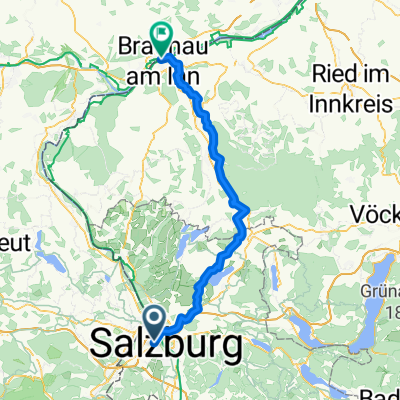 Von Salzburg bis Braunau am Inn
